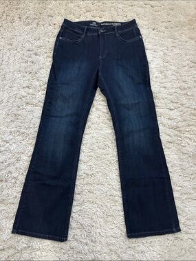LEE PLATINUM Women's Dark Blue Bootcut Jeans Slimming & Flattering Sz 10, 32x30